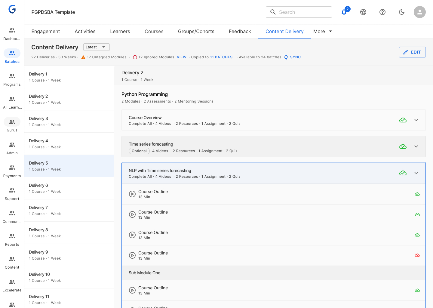 Template Sync Preview — View 1